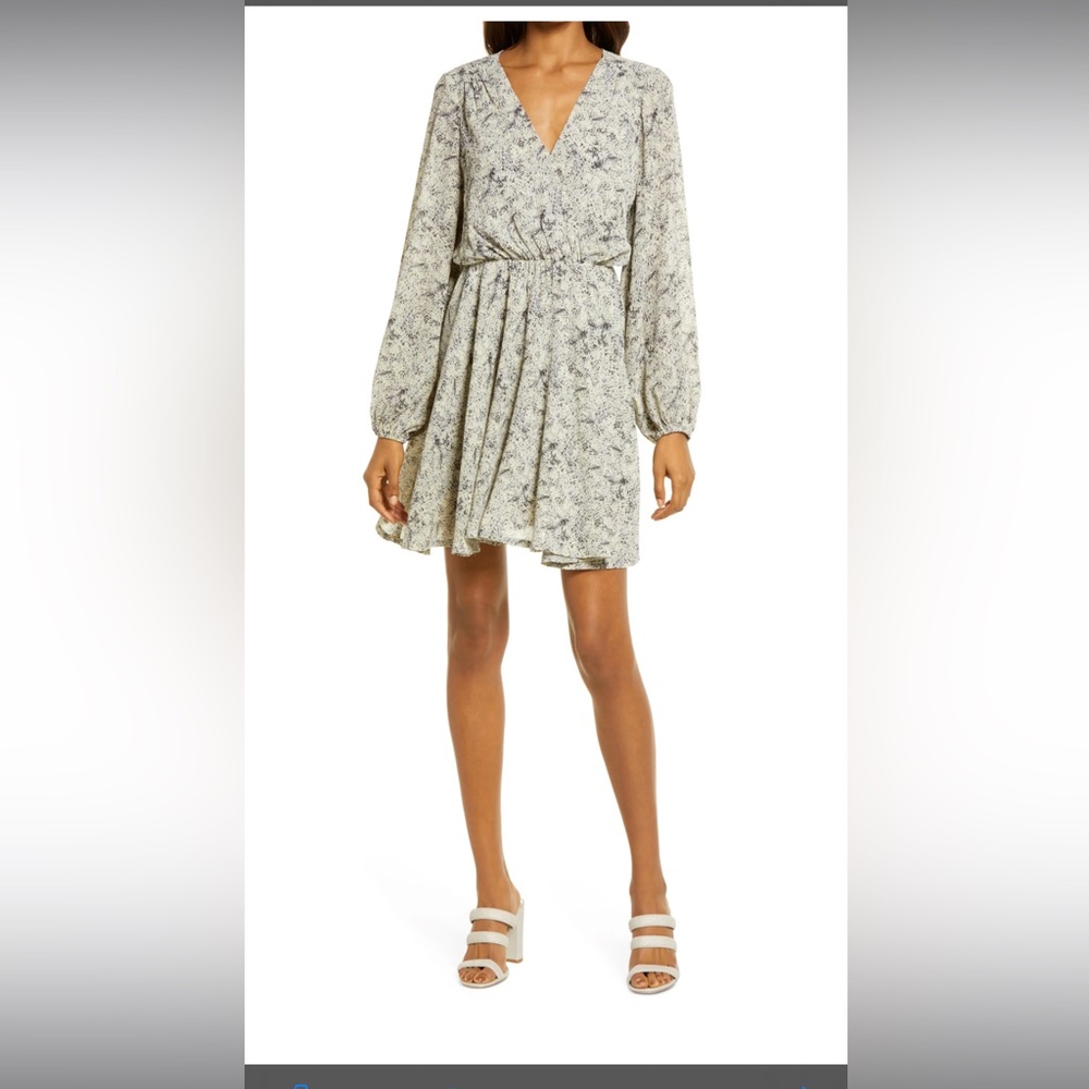 FLORET STUDIOS Long Sleeve Minidress